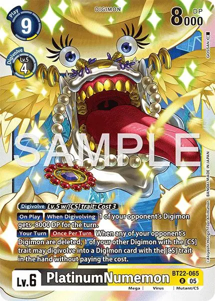 Platinumnumemon [Bt22-065] [Cyber Eden] 1