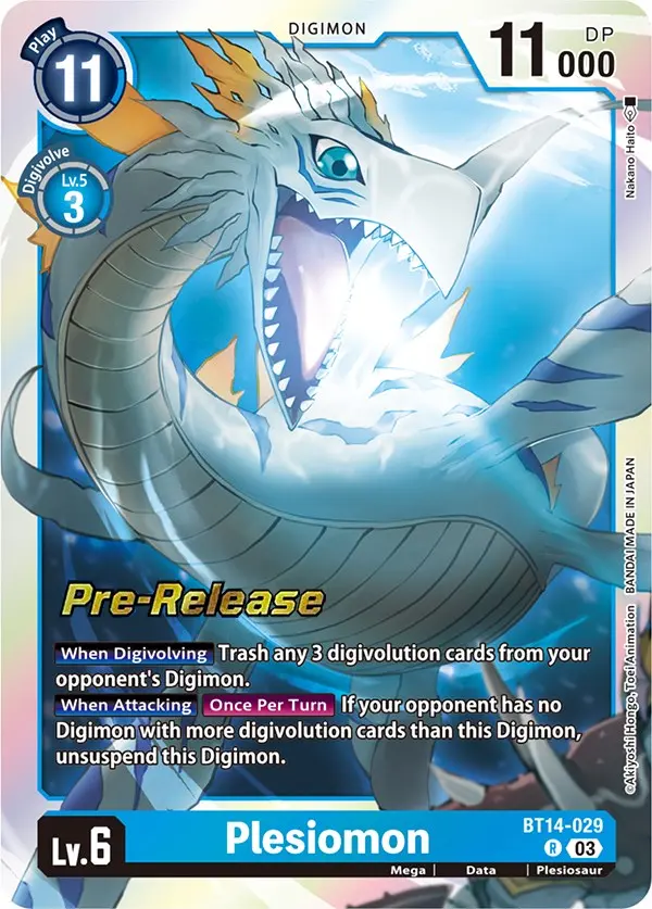 Plesiomon [Bt14-029] [Blast Ace Pre-Release Cards] 1