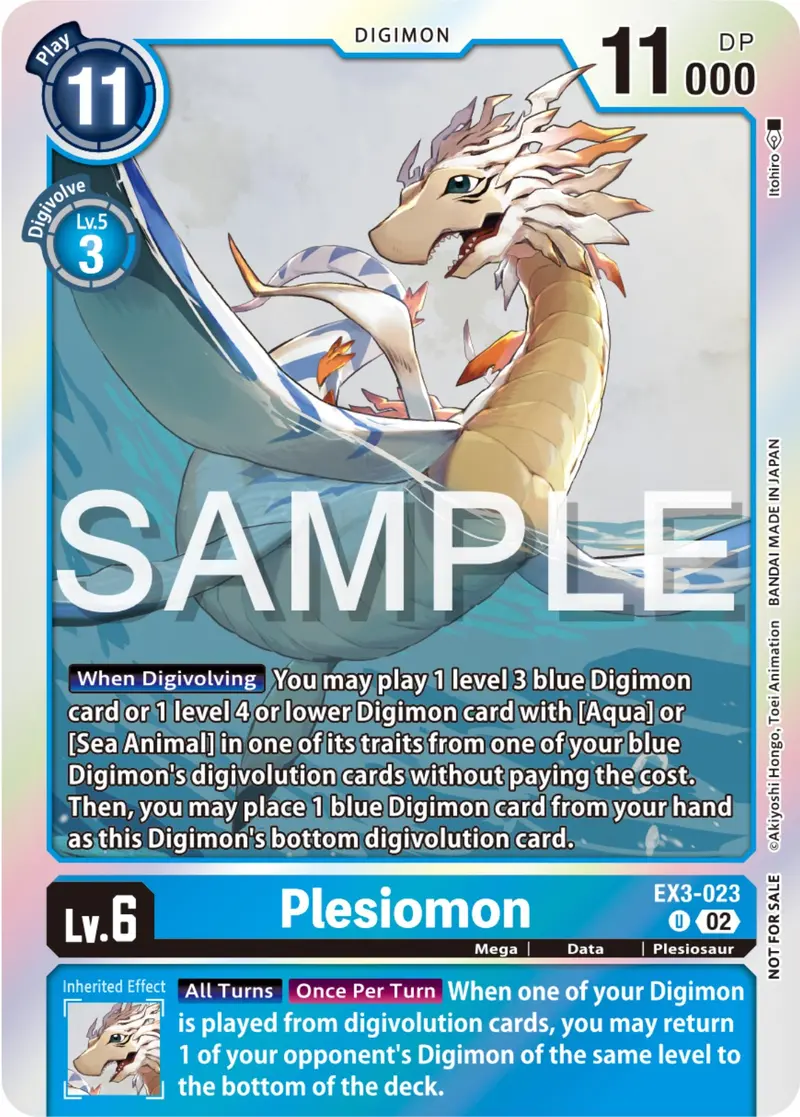 Plesiomon [Ex3-023] (Event Pack 6) [Draconic Roar Promos] 1