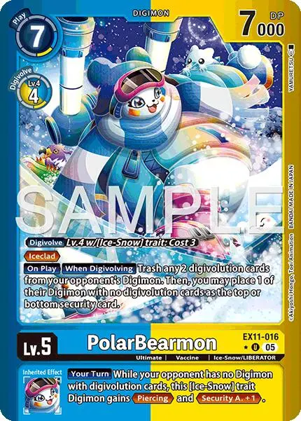 Polarbearmon [Ex11-016] (Limited Foil) [Dawn Of Liberator] 1