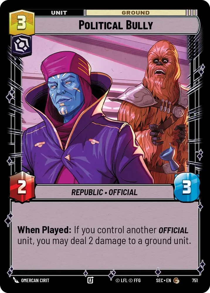 Political Bully (751) (Foil) (751) [Secrets Of Power] 1