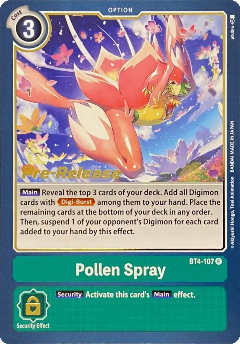 Pollen Spray [Bt4-107] [Great Legend Pre-Release Promos] 1