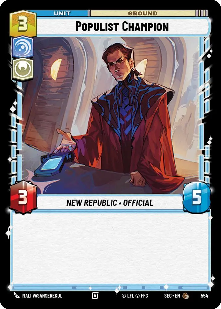 Populist Champion (554) (Foil) (554) [Secrets Of Power] 1