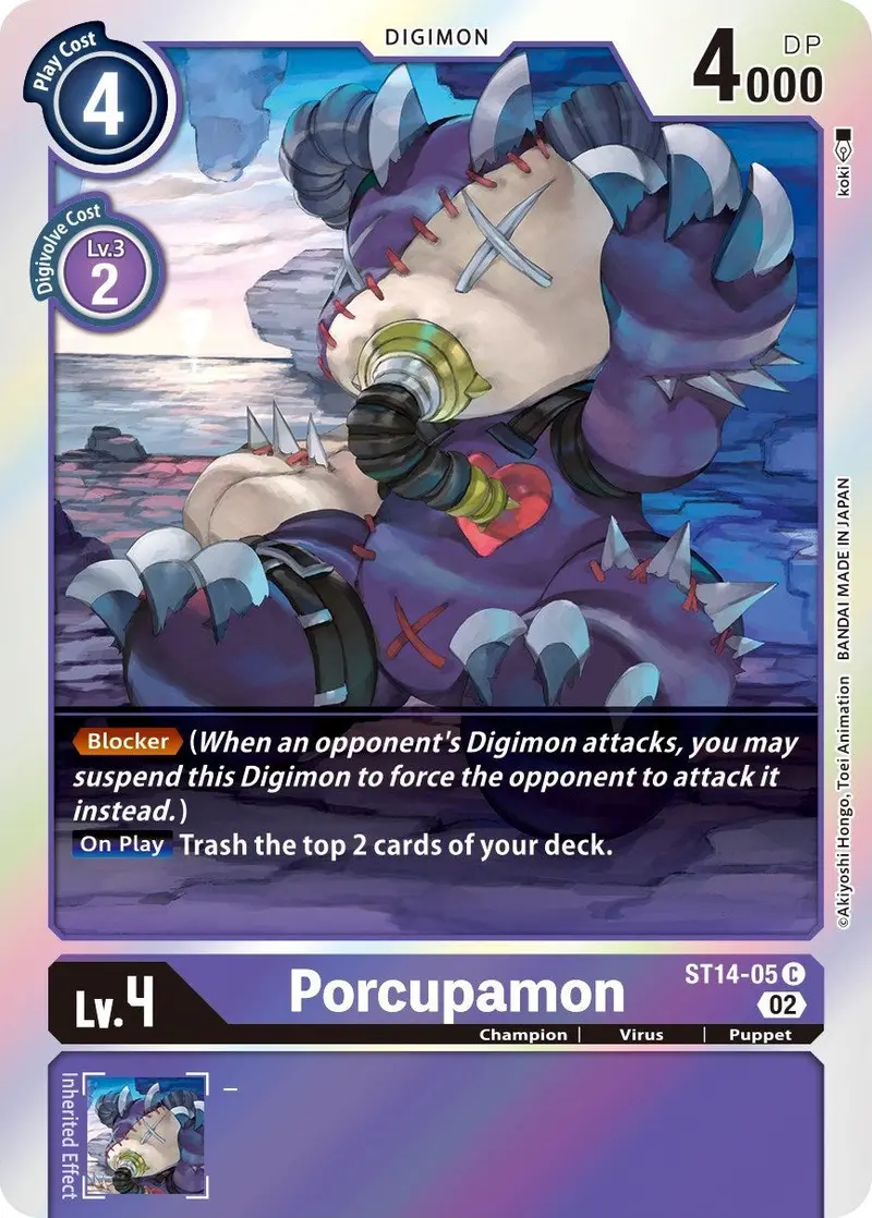 Porcupamon [St14-05] [Starter Deck: Beelzemon Advanced Deck Set] 1
