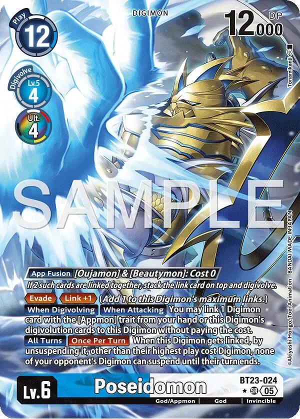 Poseidomon [Bt23-024] (Alternate Art) [Hackers' Slumber] 1