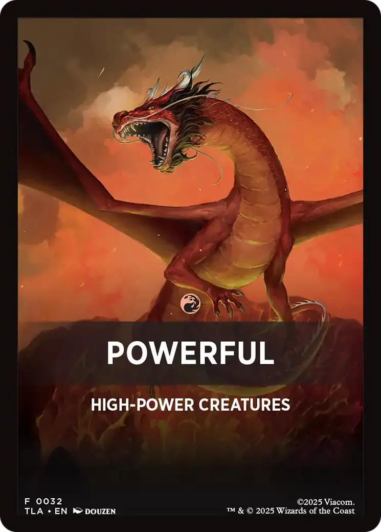 Powerful Theme Card [Avatar: The Last Airbender Tokens] 1