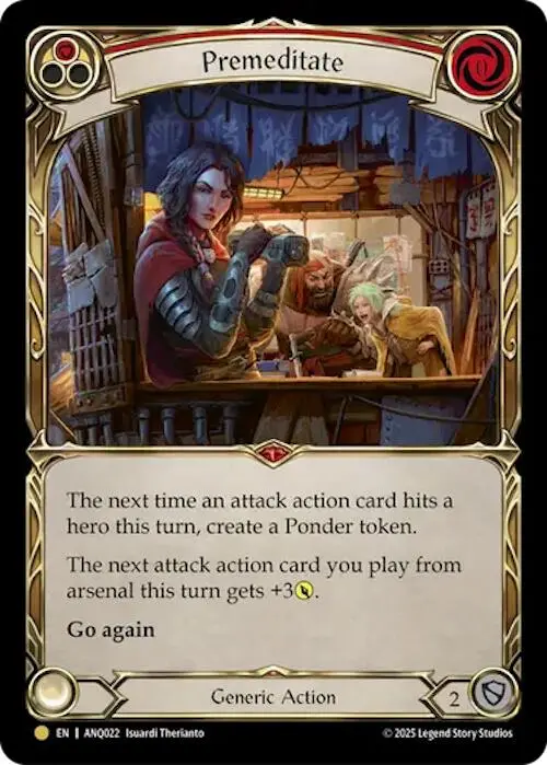Premeditate (Red) (Gold) [Anq022] (Compendium Of Rathe - Antiquity Pack) 1