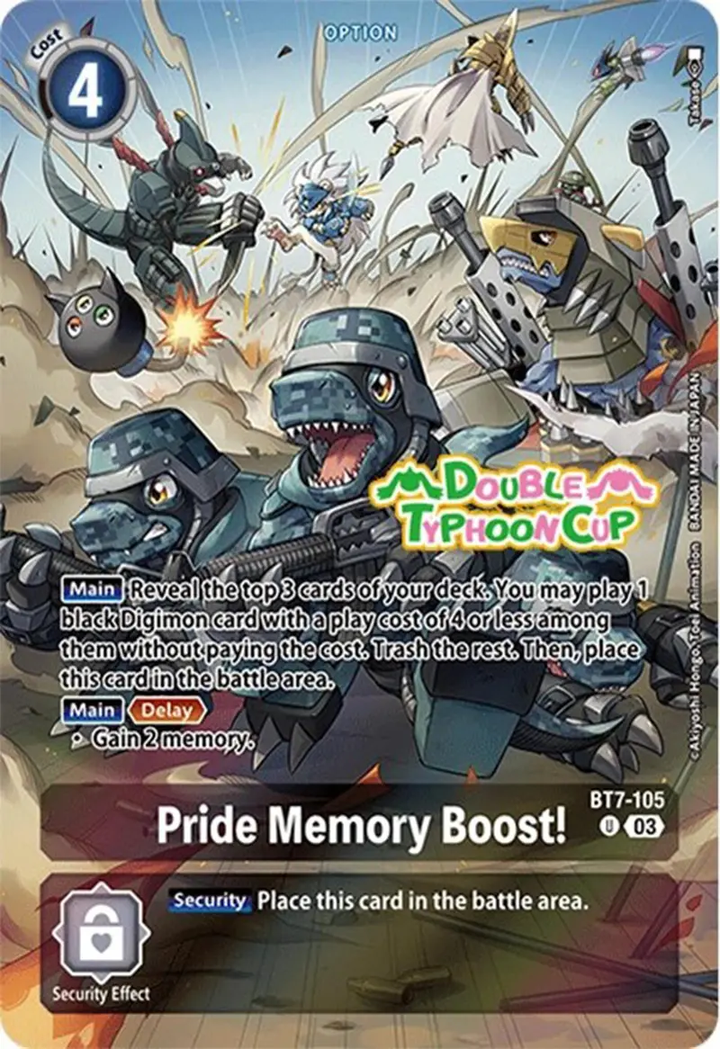 Pride Memory Boost! [Bt7-105] (Bonus Pack) [Starter Deck: Double Typhoon Advanced Deck Set Pre-Release Cards] 1
