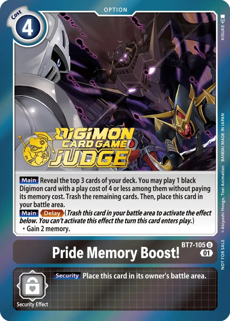 Pride Memory Boost! [Bt7-105] (Judge Pack 3) [Next Adventure Promos] 1