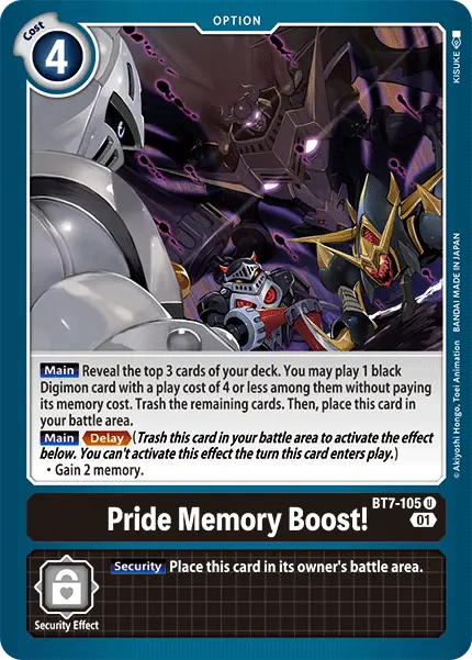 Pride Memory Boost! [Bt7-105] [Next Adventure] 1