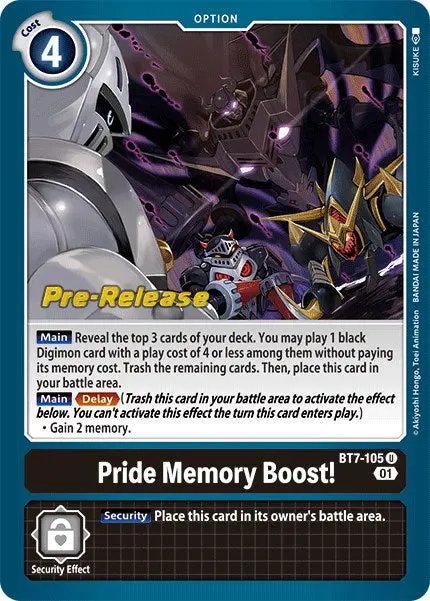 Pride Memory Boost! [Bt7-105] [Next Adventure Pre-Release Cards] 1