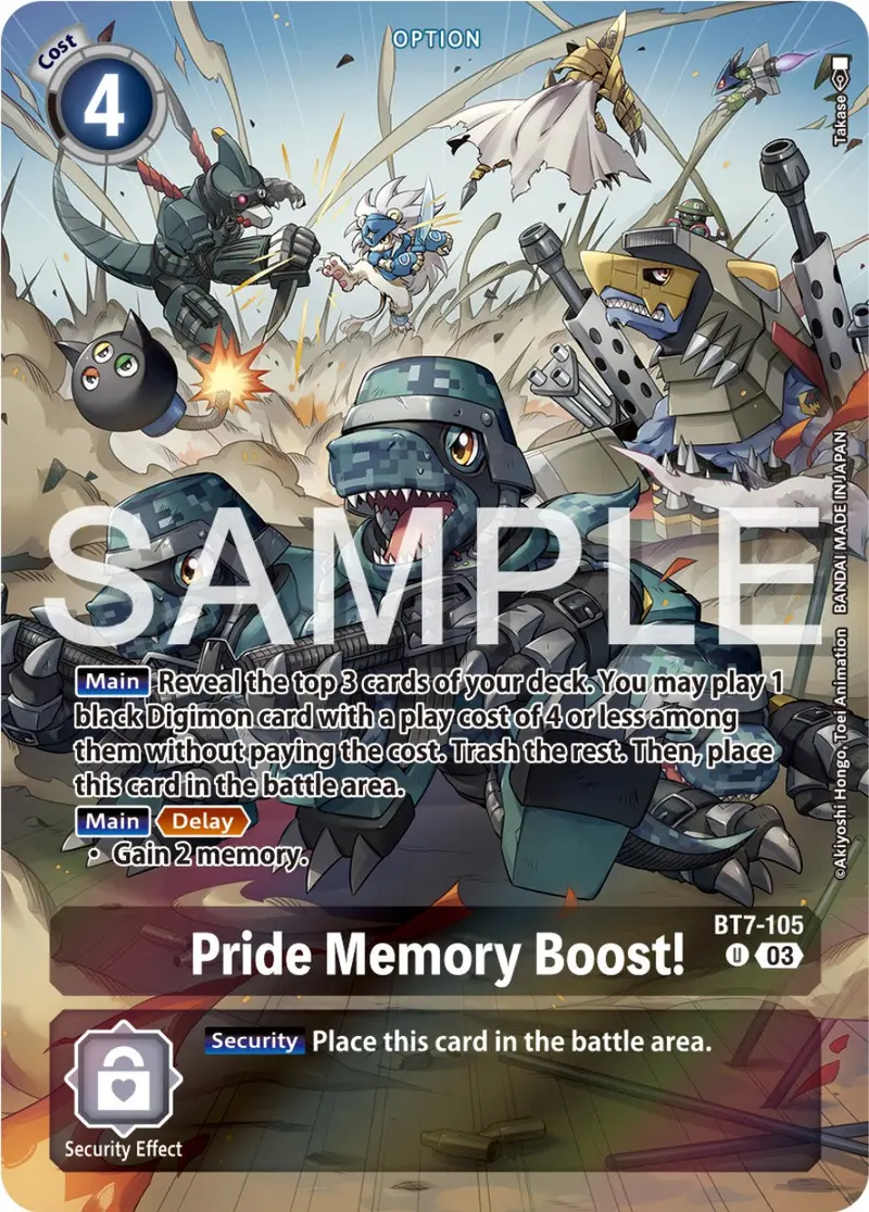Pride Memory Boost! [Bt7-105] (Reprint) [Starter Deck: Double Typhoon Advanced Deck Set] 1