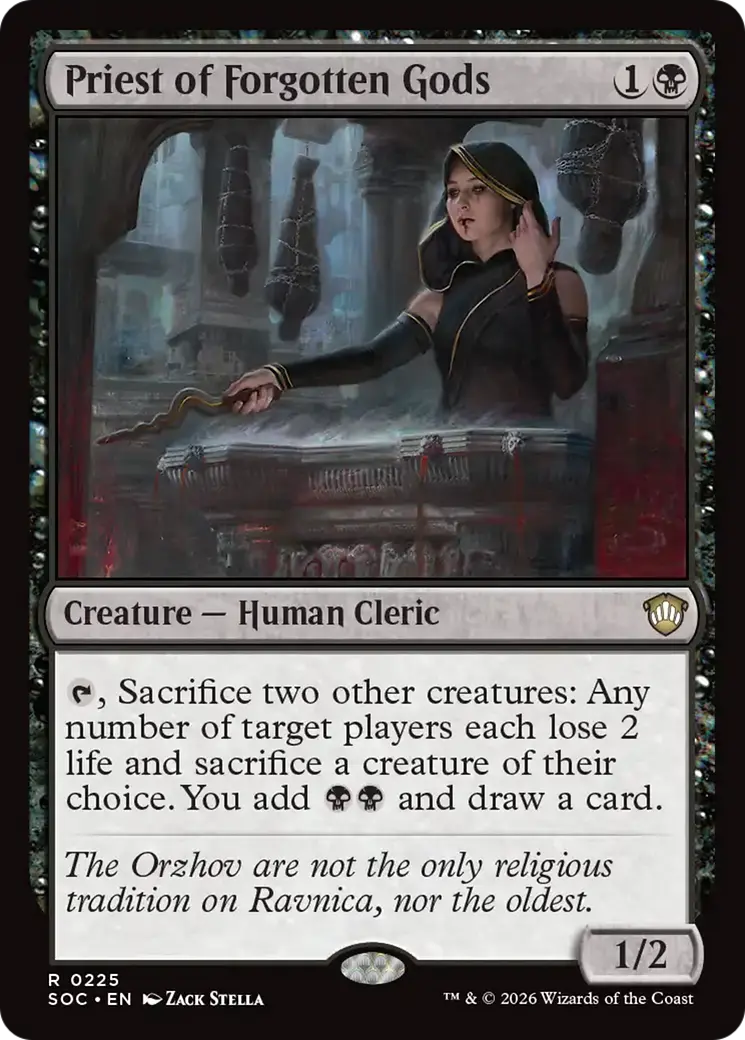 Priest Of Forgotten Gods [Secrets Of Strixhaven Commander] 1