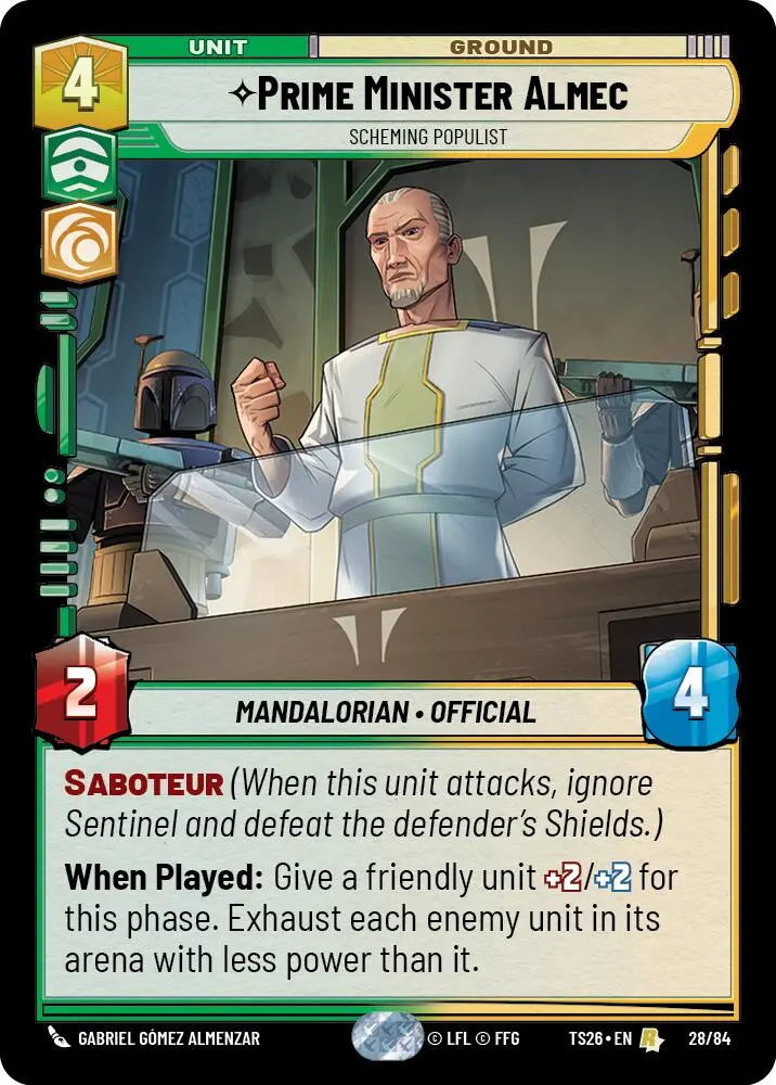 Prime Minister Almec - Scheming Populist (28/84) (28/84) [Twin Suns] 1