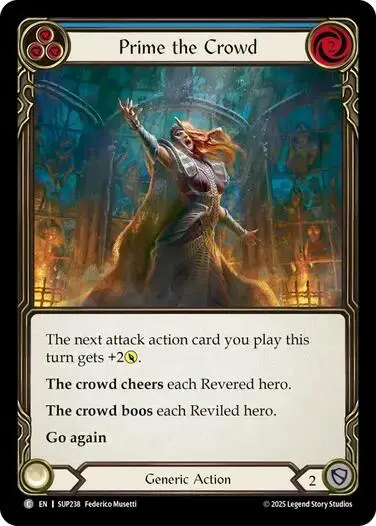Prime The Crowd (Blue) [Sup238] (Super Slam)  Rainbow Foil 1