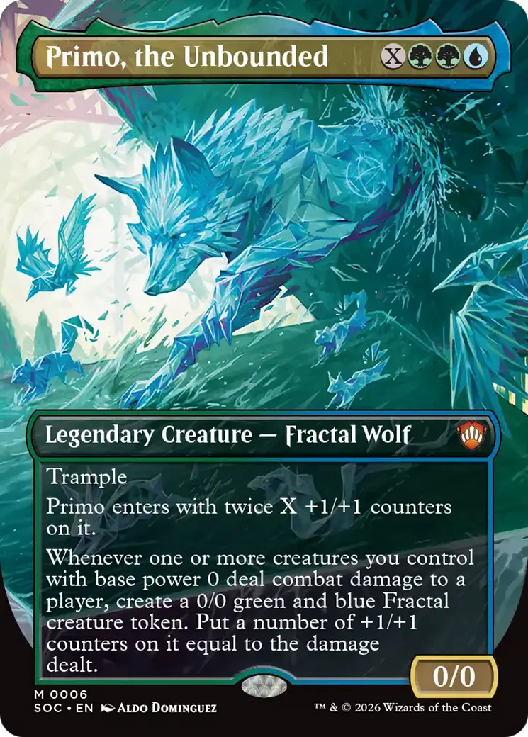 Primo, The Unbounded (Borderless) [Secrets Of Strixhaven Commander] 1