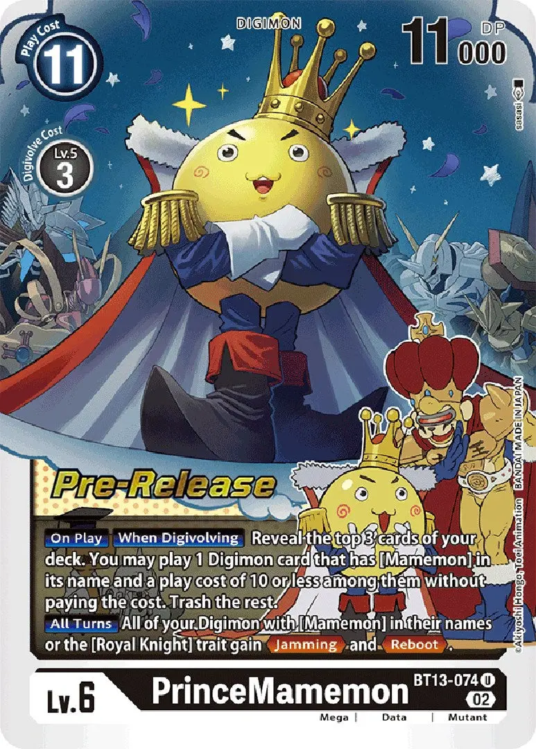 Princemamemon [Bt13-074] [Versus Royal Knights Booster Pre-Release Cards] 1