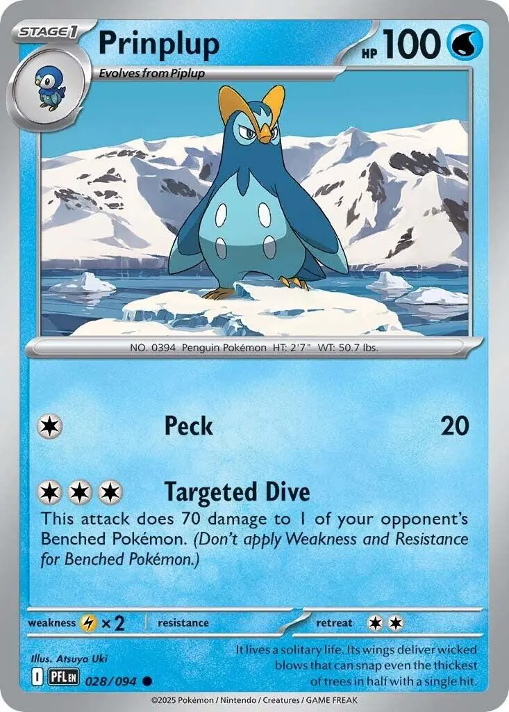 Prinplup (028/094) [Mega Evolution: Phantasmal Flames] 1