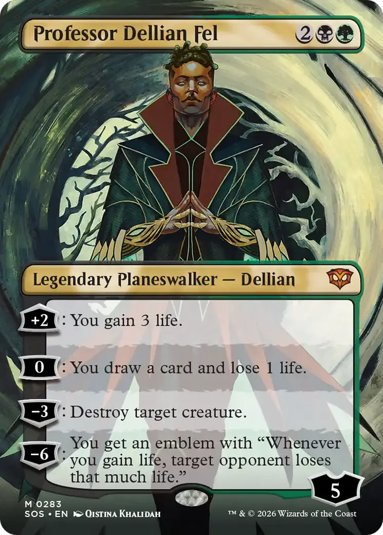 Professor Dellian Fel (Borderless) [Secrets Of Strixhaven] 1