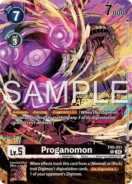 Proganomon [Ex8-051] (Regionals 25-26 Season 2 Participant) [Chain Of Liberation] 1