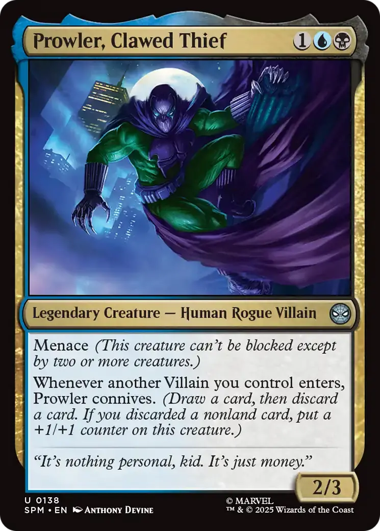 Prowler, Clawed Thief [Marvel's Spider-Man] 1
