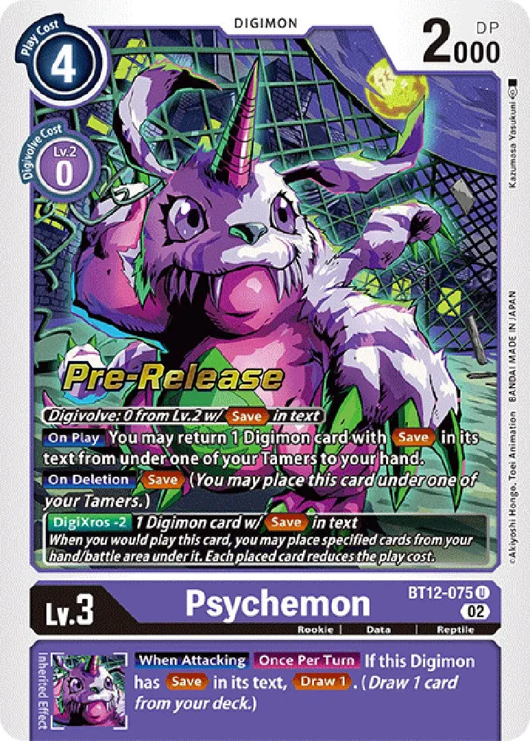 Psychemon [Bt12-075] [Across Time Pre-Release Cards] 1