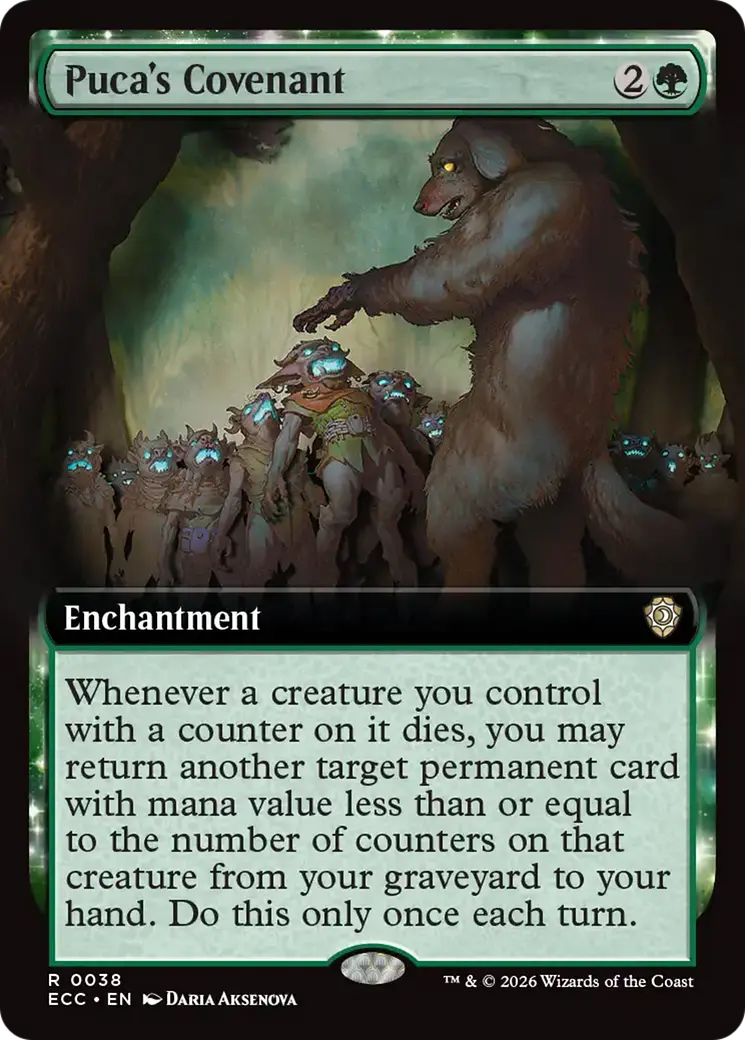 Puca's Covenant (Extended Art) [Lorwyn Eclipsed Commander] 1