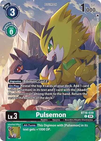 Pulsemon [Bt16-039] (Legend Pack 2024) [Beginning Observer] 1