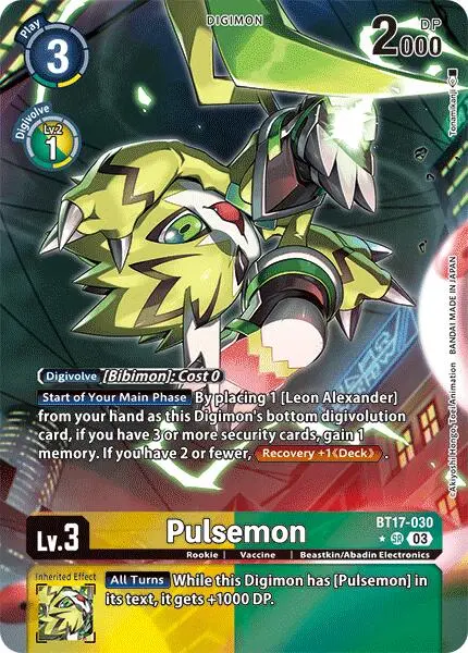 Pulsemon [Bt17-030] (Alternate Art) [Secret Crisis] 1