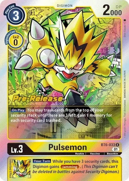 Pulsemon [Bt6-033] [Double Diamond Pre-Release Cards] 1