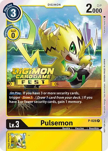 Pulsemon [P-028] (Digimon Card Game Fest 2022) [Promotional Cards] 1