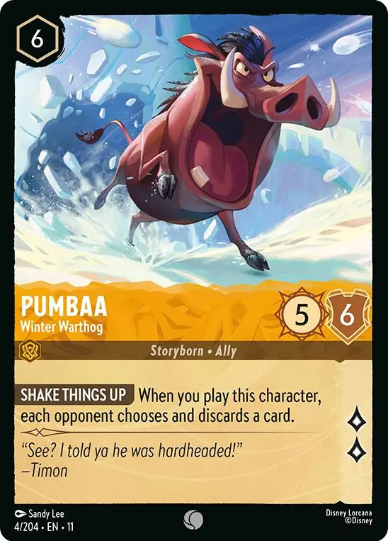 Pumbaa - Winter Warthog (4/204) [Winterspell] 1