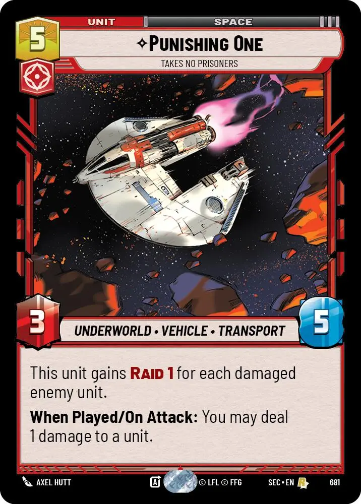 Punishing One - Takes No Prisoners (Foil) (681) (681) [Secrets Of Power] 1