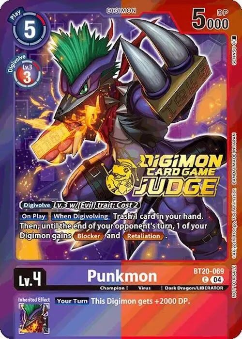 Punkmon [Bt20-069] (Judge Pack 2025 Wave 1) [Release Special Booster Ver.2.5 Promos] 1