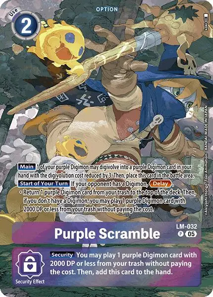 Purple Scramble [Lm-032] (Alternate Art) [Starter Deck: Protector Of Light] 1