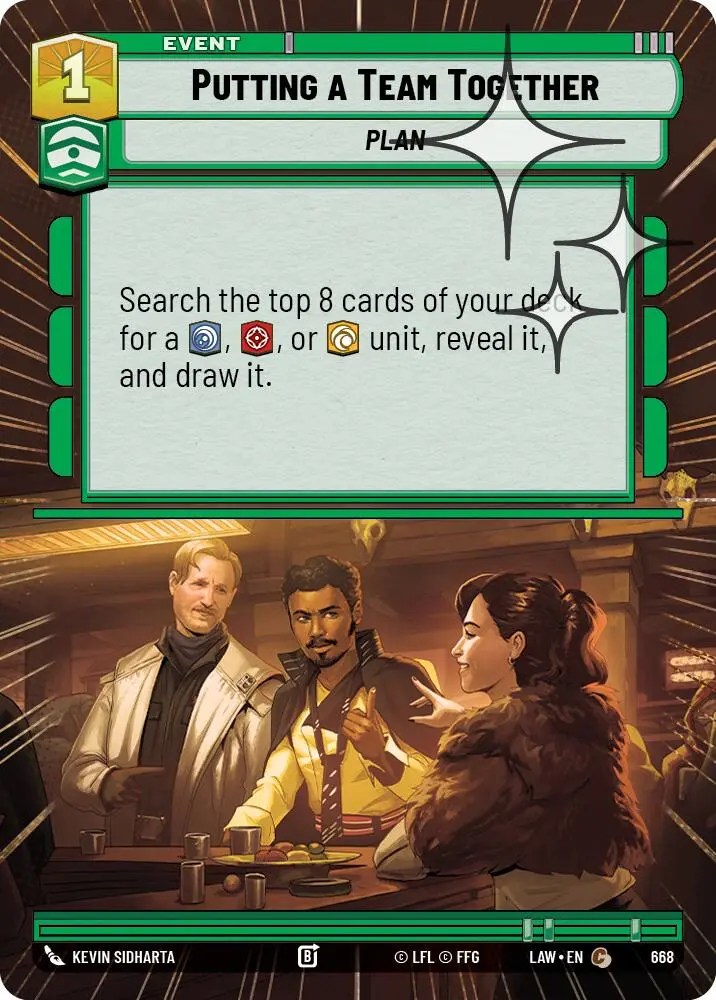Putting A Team Together (668) (Hyperspace Foil) (668) [A Lawless Time] 1