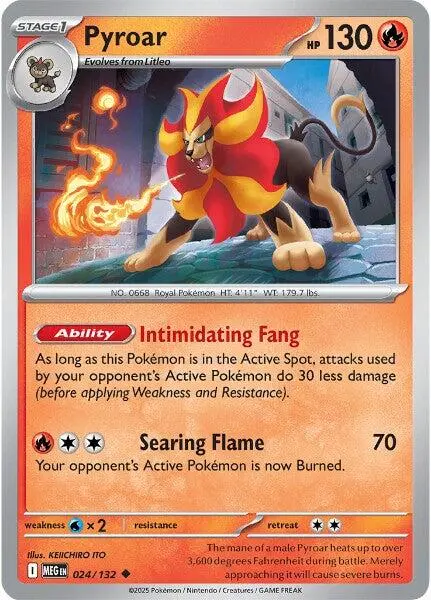 Pyroar (024/132) [Mega Evolution: Base Set] 1