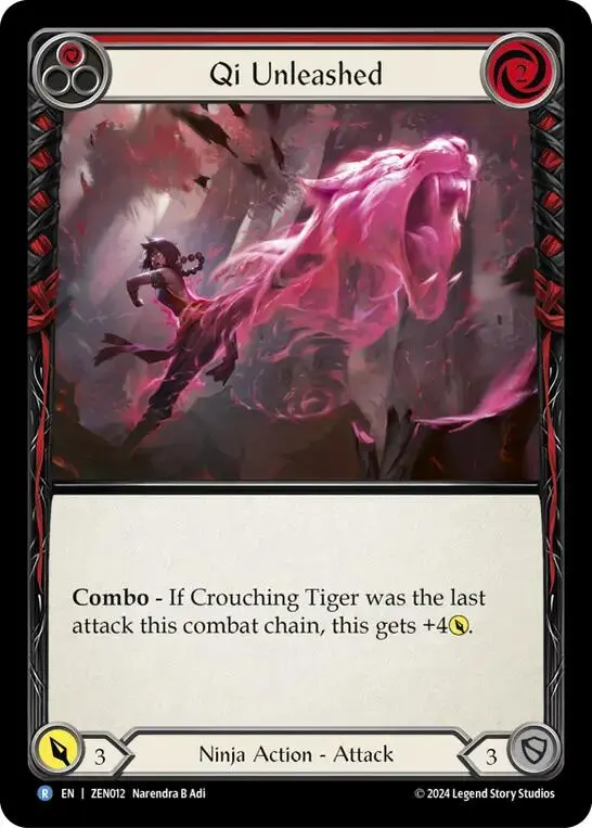 Qi Unleashed (Red) [Zen012] (Part The Mistveil Zen Blitz Deck) 1