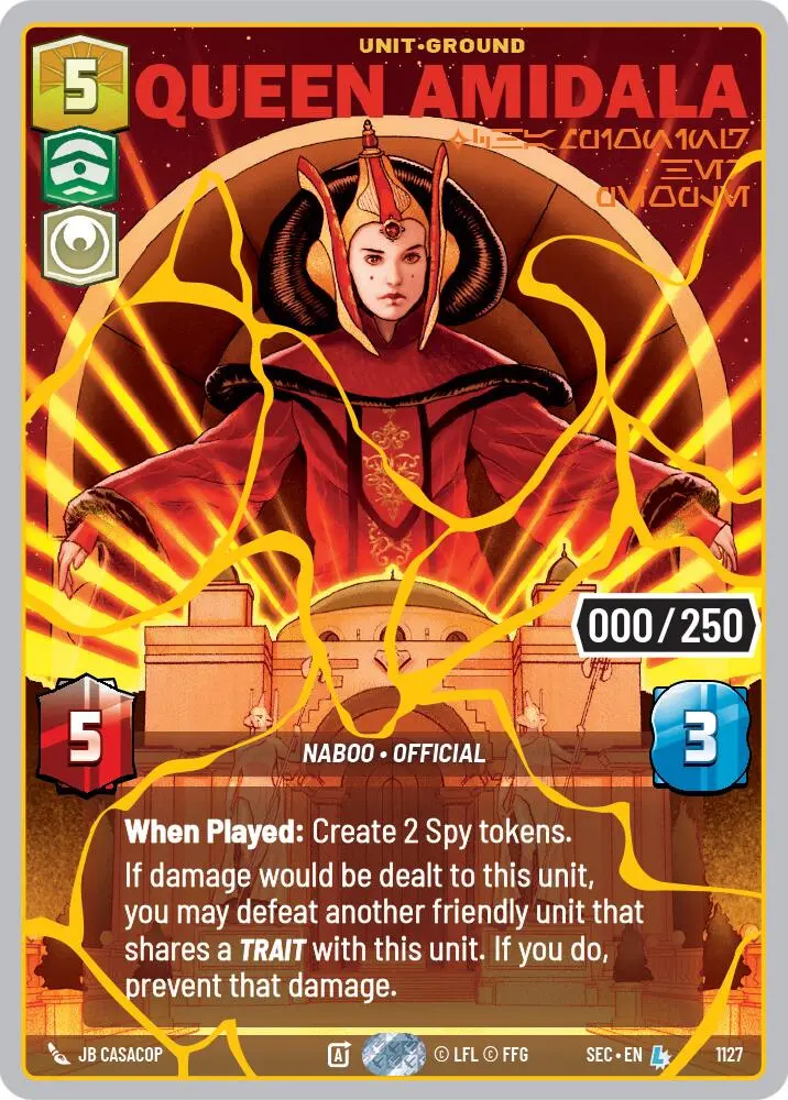 Queen Amidala - Championing Her People (1127) (Serialized) (Gold) (1127) [Secrets Of Power] 1