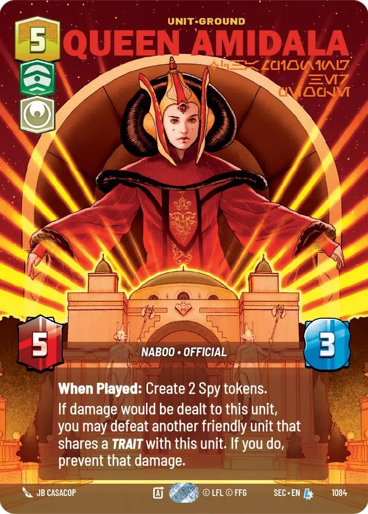 Queen Amidala - Championing Her People (Prestige Foil) (1084) (1084) [Secrets Of Power] 1