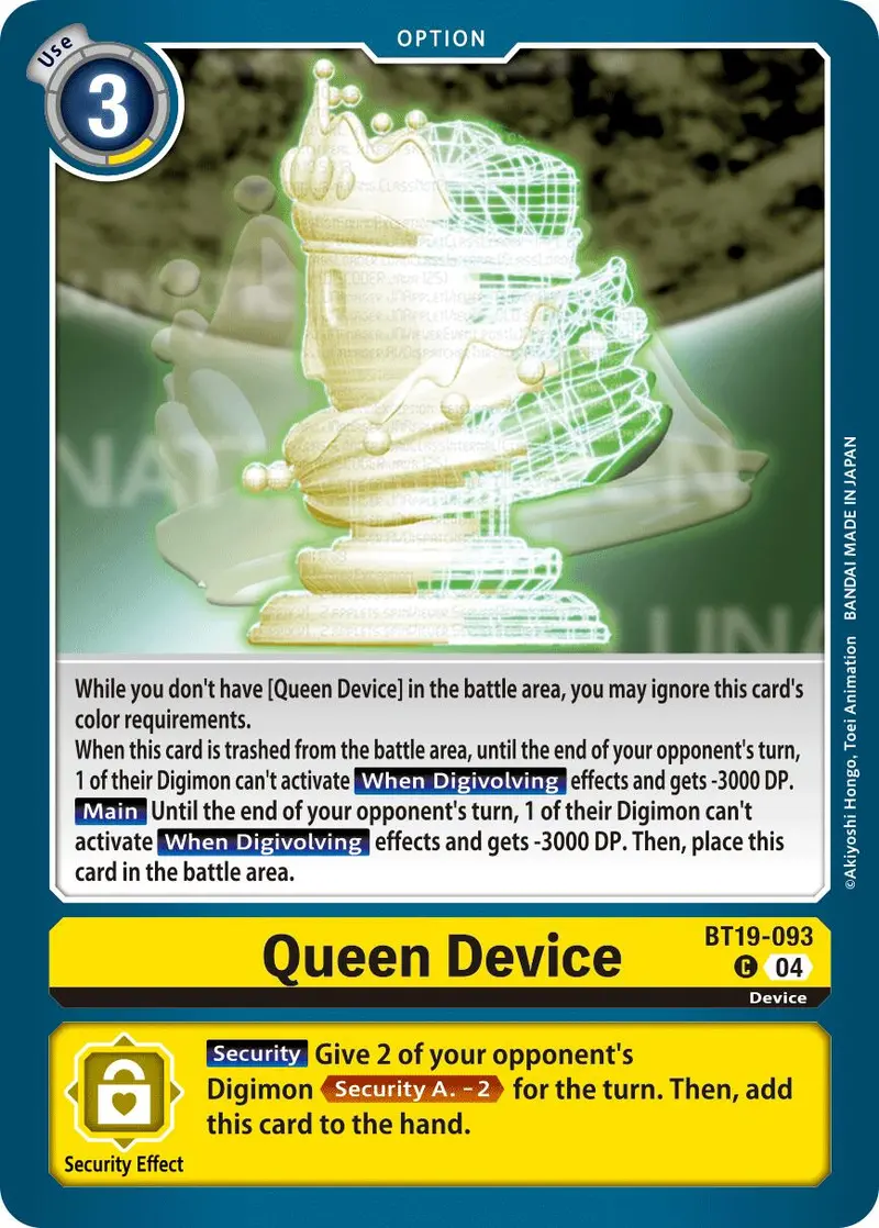 Queen Device [Bt19-093] [Release Special Booster Ver.2.5] 1