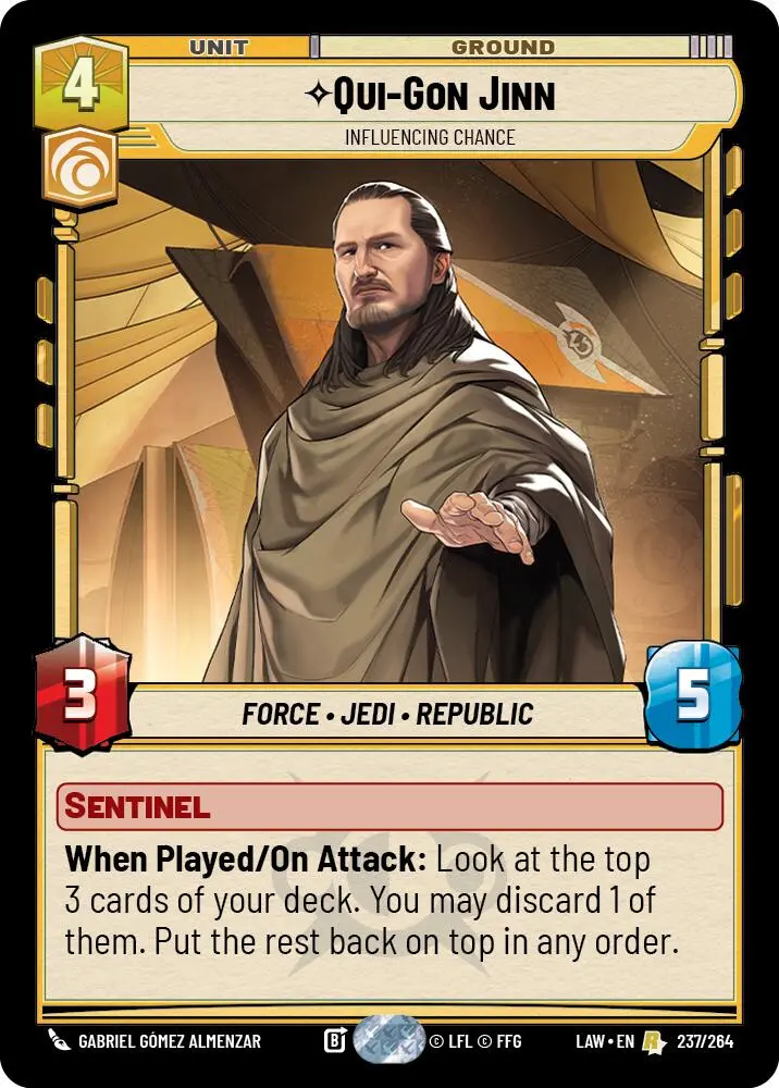 Qui-Gon Jinn - Influencing Chance (237/264) (237/264) [A Lawless Time] 1
