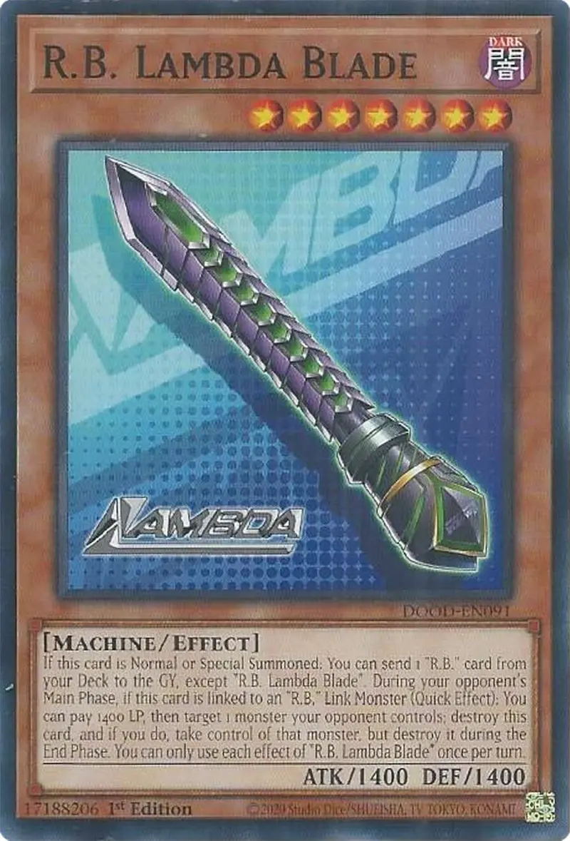 R.B. Lambda Blade [Dood-En091] Common 1