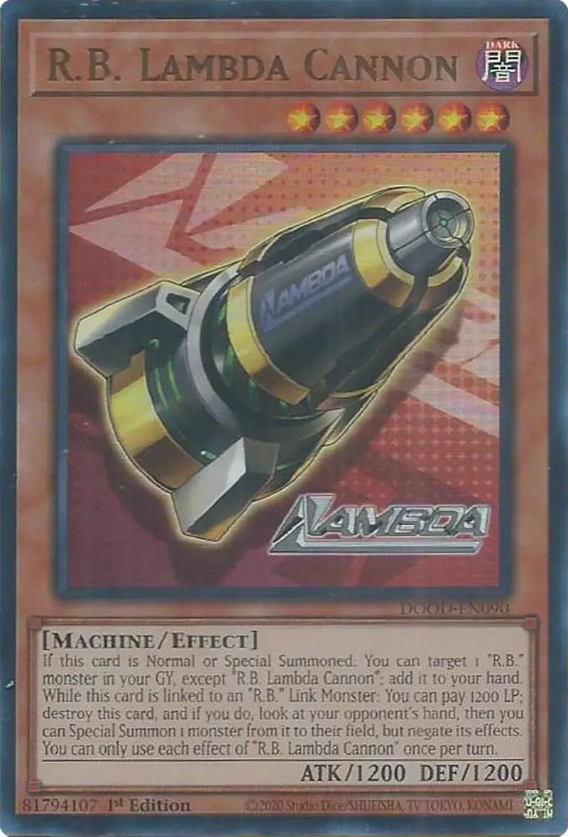 R.B. Lambda Cannon [Dood-En090] Ultra Rare 1