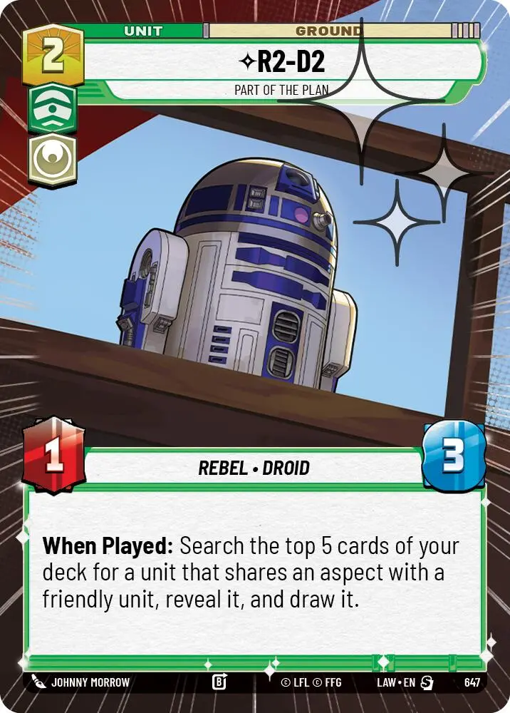 R2-D2 - Part Of The Plan (647) (Hyperspace Foil) (647) [A Lawless Time] 1