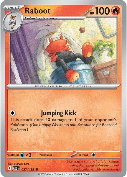 Raboot (027/132) [Mega Evolution: Base Set] 1
