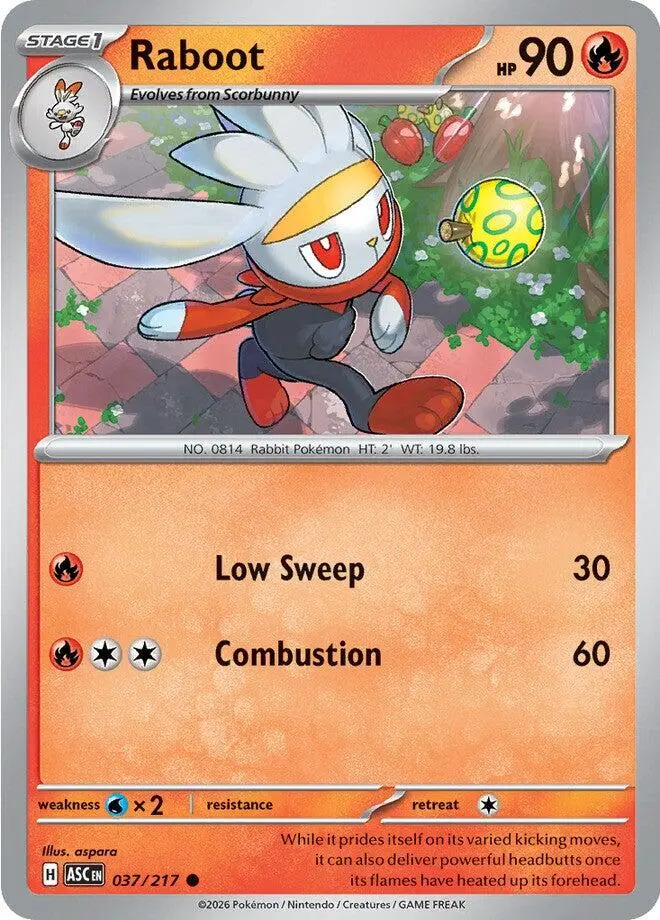 Raboot (037/217) [Mega Evolution: Ascended Heroes] 1
