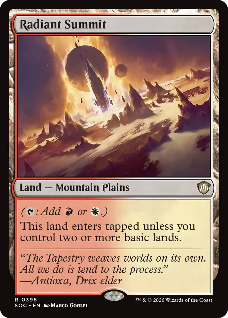 Radiant Summit [Secrets Of Strixhaven Commander] 1