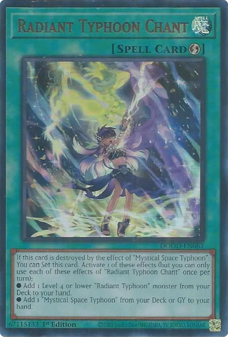 Radiant Typhoon Chant [Dood-En061] Ultra Rare 1