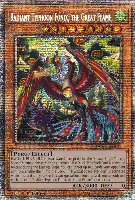 Radiant Typhoon Fonix, The Great Flame (Starlight Rare) [Dood-En017] Starlight Rare 1